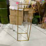 Special very flimsy 32” Modern Rectangular Stand Metal Gold Geometric Vases 32'' -MOD3