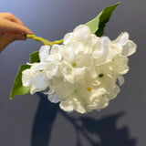 Artificial Flower cream Hydrangea Spray short stem Single Stem