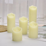 Set of 5 LED Electric Flameless Candles battery operated