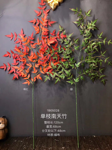 Big green leaf artificial greenery
