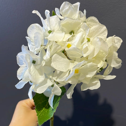 Artificial Flower cream Hydrangea Spray short stem Single Stem