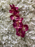Artificial Flower phalaenopsis small orchids silk flower fuchsia