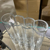 8"  Clear Bubble Glass Vase