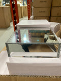 Mini 4.75”x4.75”x1.5" Silver mirror finish Acrylic Riser for Retail Display Cake stand Sweet Table