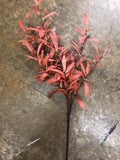 Red Artificial flower Olive leaf Garland wedding greenery