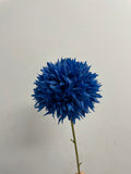 New Single Royal blue Pom Artificial Filler Flower