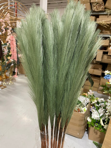 Sage green artificial Pampas Grass Artificial Flower single stem