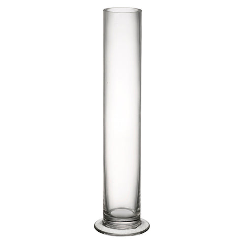 Footed Test Tube Glass Vase 12”x1.5”