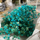 Preserved baby’s breath bunch Turquoise