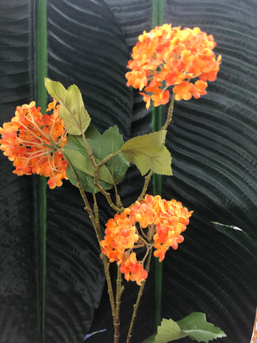 Snow ball orange flower Artificial Filler Flower