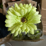 Green Gerbera Daisy FLOWER ARTIFICIAL FLOWER WEDDING DECOR