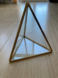 GEOMETRIC 5.5" Triangonal Pyramid VASE(Gold)