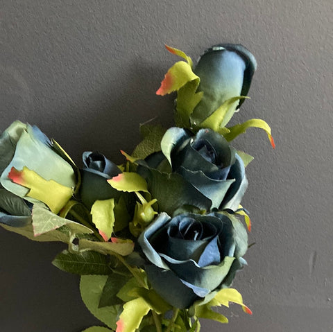 Blue Sprayed Roses Dark Blue Spray Rose