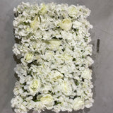 Backdrop Panel Roses Hydrangea Mat white Artificial Flower Wall