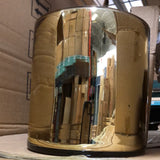 NEW!! Gold Wedding Centrepiece (6") Solid Gold Cylinder Glass machine made Vase