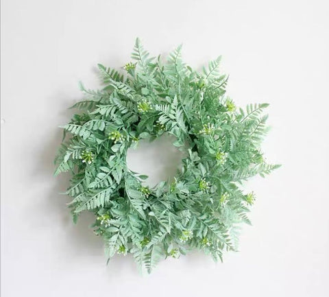 16” Artificial Greenery Wreath