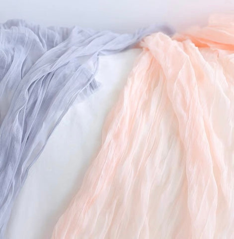 Light pink tulle fabric 3 meter