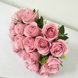 Small CHEAPER 18 HEAD ROSE BUNCH (Pink)