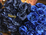 Navy blue Artificial Flower Rose Bunch with leaf 18 head (Navy Blue)