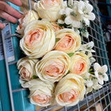 Blush 12 head Austin ROSE BUNCH