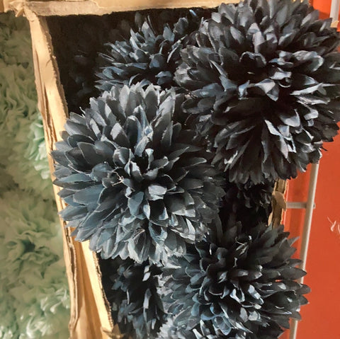 New black Pom Artificial Filler Flower