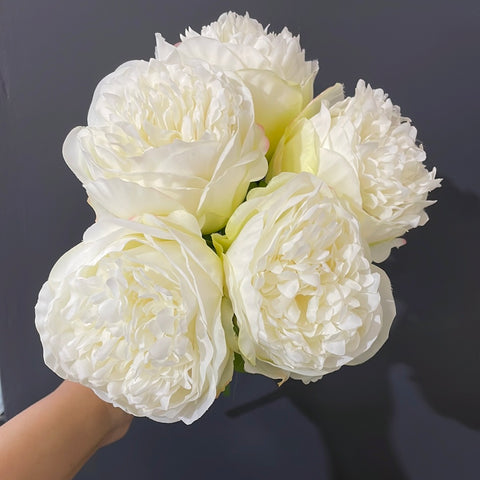 Peony Bouquet Handtied (cream)-PEO1