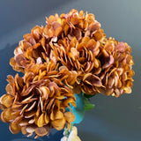 Vintage Caramel Hydrangea Bunch new