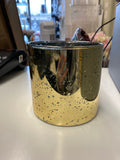Mercury Gold machine made mm Wedding Centerpiece (4") Cylinder Glass Vase