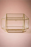 Gold GEOMETRIC 13"x8.5" Card box money box