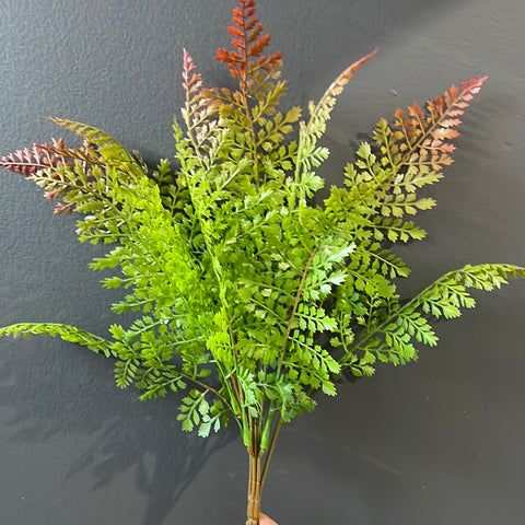 Green Fern Bunch with red tip filler