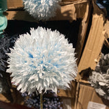 New Single Light blue Pom Artificial Filler Flower