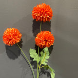 Burnt orange Pom Artificial Filler Flower