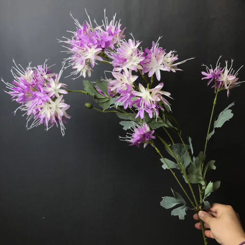 Purple throatwort flower Artificial Filler Flower