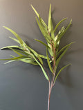 Long stem greenery thin leaf leaves real touch spray