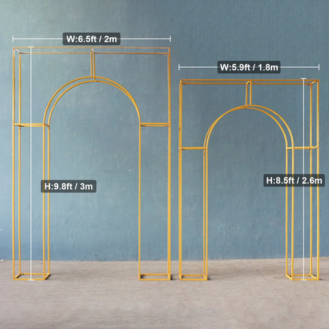 Gold Korean Door Metal Backdrop Stand