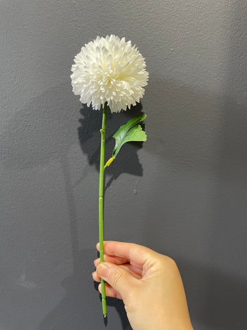 New Single Cream Pom Artificial Filler Flower