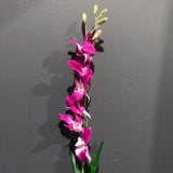 WHOLESALE ARTIFICIAL FLOWER DENDROBIUM ORCHID SILK FLOWER (purple)