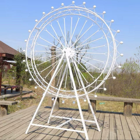 White Metal Ferris Wheel Stand 1.5 meter