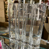 8"  Clear Bubble Glass Vase