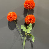 Burnt orange Pom Artificial Filler Flower