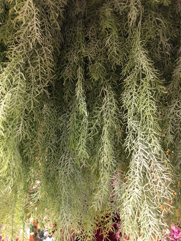 Silver Hanging Pine/Needle Greenery for Wedding home decor