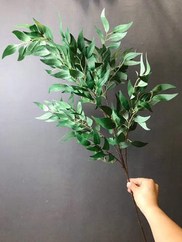 Long stem green Eucalyptus Spray greenery ruscus