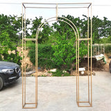 Gold Korean Door Metal Backdrop Stand