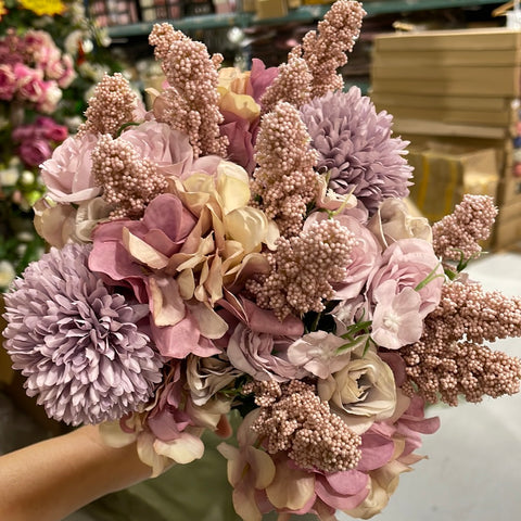 Mixed Bouquet Lilac purple assorted flowers