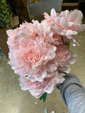 New 7 HEAD (Light pink)ARTIFICIAL PEONIES PEONY BUNCH