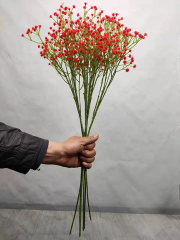 Red Baby’s breath Gypsophilia PVC artificial flower