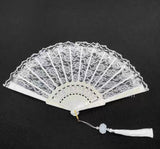 White lace Fan