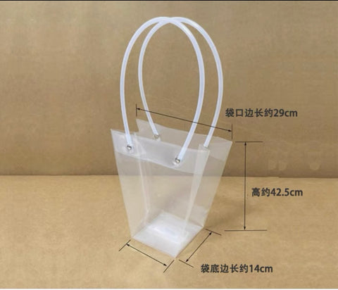 Clear plastic T-shaped bag T6