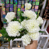 Mini Carnation bunch Cream Champagne