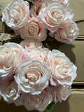 9 head Pink Rose